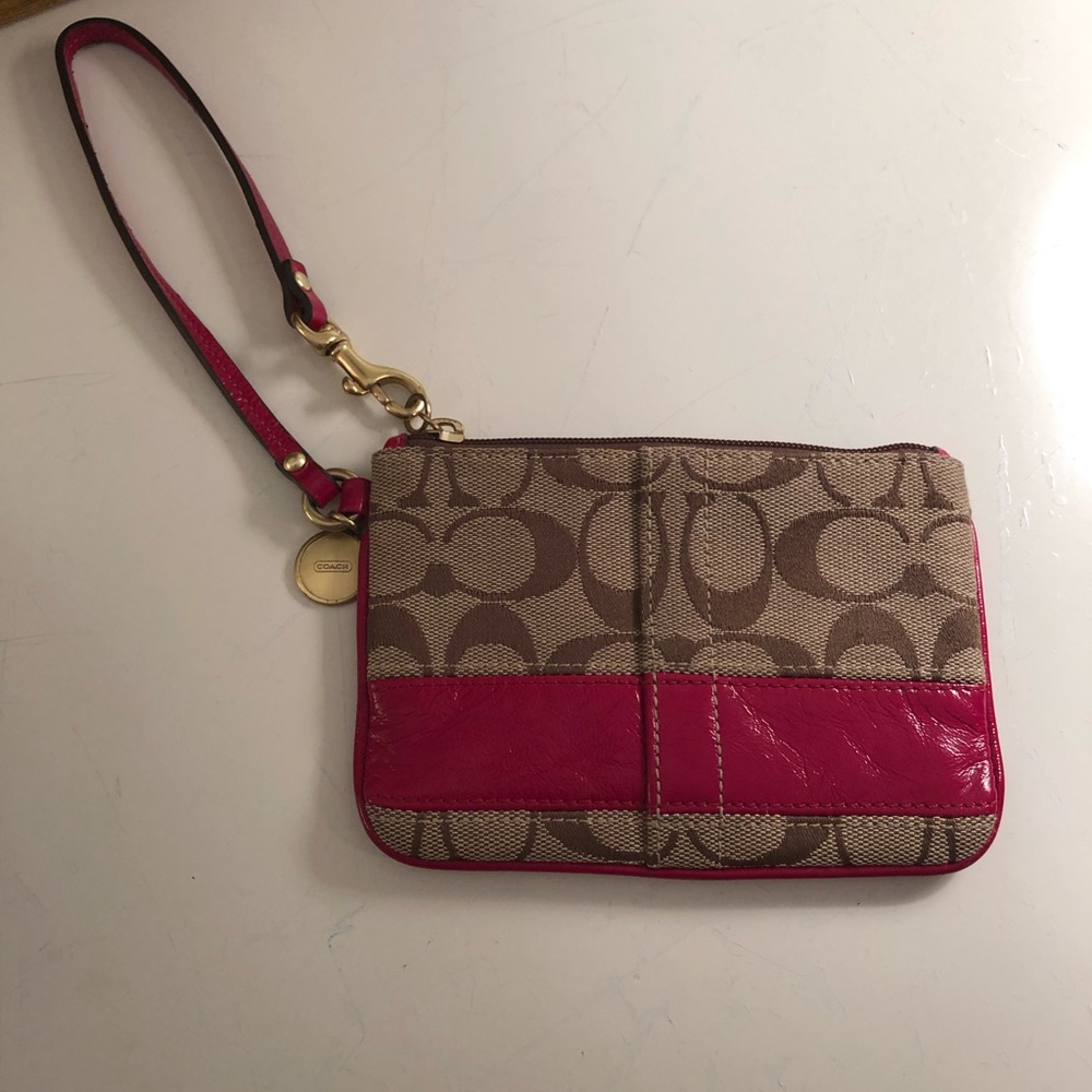 Coach mini wristlet